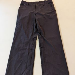 Women's Isis Outdoor Hiking pants black sz 12 Stretch Roll Up